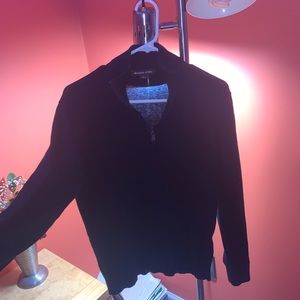 Michael Kors Quarter Zip Navy Sweater